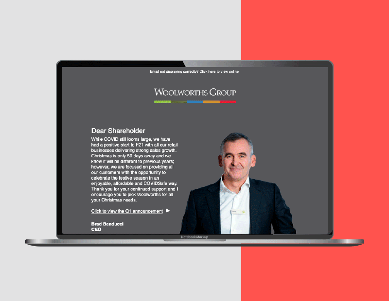 Woolworths Group slide 1